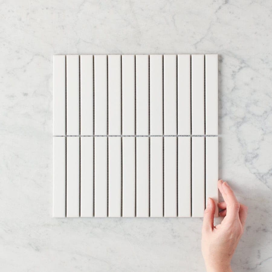 Brunswick Kit Kat Matte White Tile