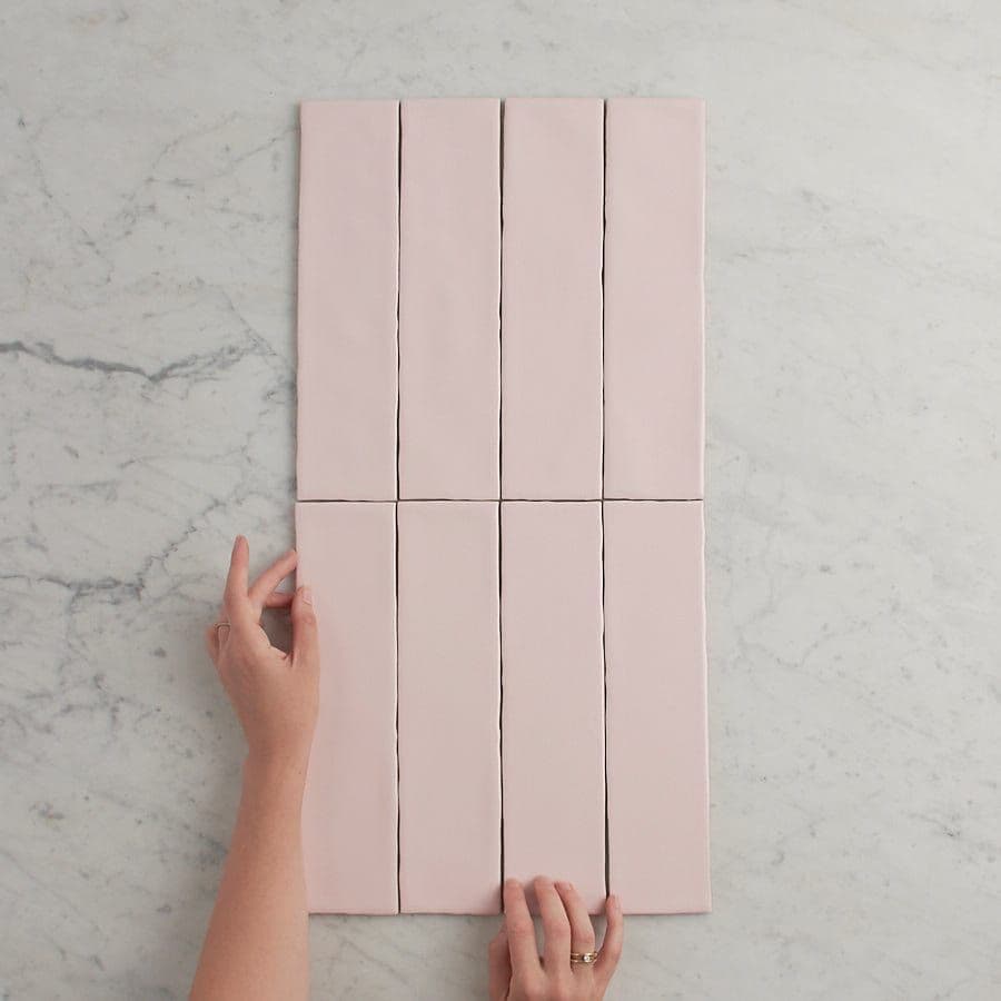 Newport Gloss Subway Baby Pink Tile